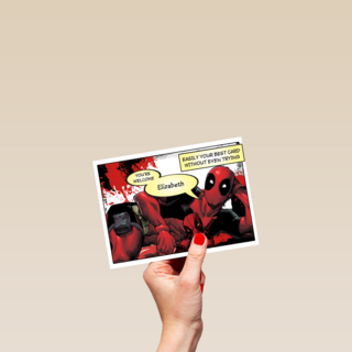 Deadpool Easily the best birthday card