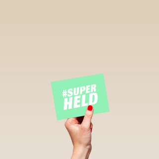 Bedankt kaart thuiswerken superheld