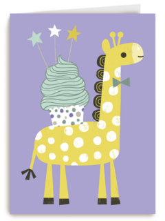 giraffe met cupcake