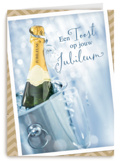 een toost op jouw jubileum champagne