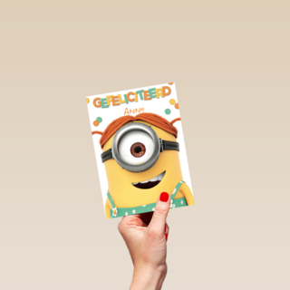 Despicable Me minion carl meisje gefeliciteerd