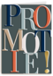 promotie kaart grote letters