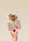 Moederdagkaart envelop met bloemen