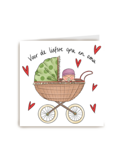 geboorte kleinkind voor de liefste opa en oma