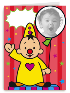 fotokaart bumba met ballon