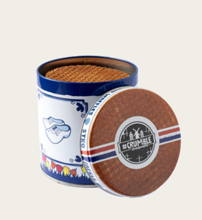 Blik Stroopwafels Delfsblauw