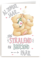 Trouwdagkaart Forever Friends Stralend en bruisend paar