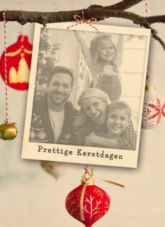 tak kerstversiering fotokaart