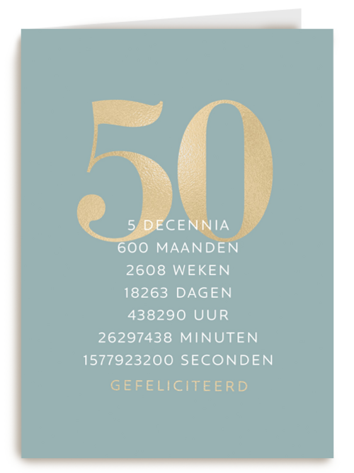 Verjaardagskaart 50 5 decennia