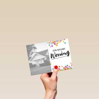 confetti een nieuwe woning
