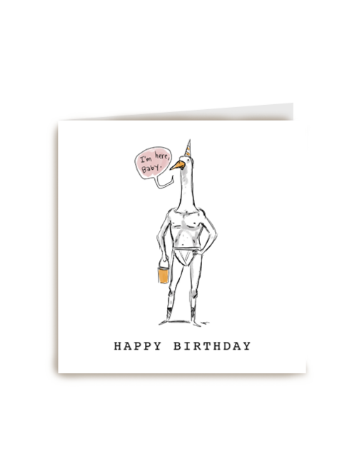 happy birthday with a duck