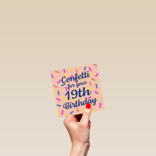 confetti for your 19th birthday
