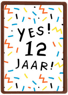 Verjaardagskaart meisje jongen 12 yes