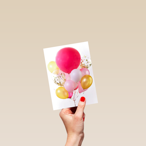 van harte met deze roze ballonnen