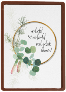 Verloofdkaart Veel geluk samen