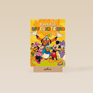 Verjaardagskaart Mickey en vriendjes