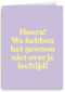 verjaardag kaart vrouw niet over je leeftijd