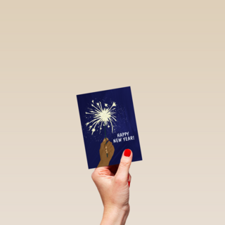 Nieuwjaar kaart Sterretjes