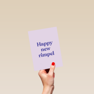 Verjaardagskaart vrouw grappig Happy new rimpel