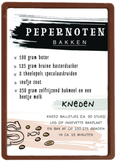 sinterklaas kaart recept pepernoten bakken 100 gram boter