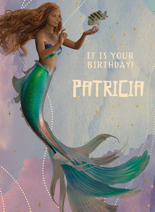 Little Mermaid kaart it is your Birthday