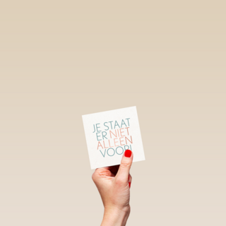 Sterktekaart Je staat er niet alleen voor