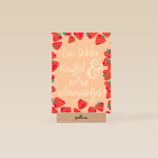 Beterschapskaart Een dikke knuffel en extra vitamientjes