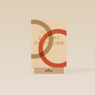 Hoera 25 jaar getrouwd