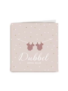 geboorte meerling dubbel zoveel geluk waslijn meisjes