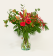 Boeket Bloemen Christmas Sparkle Met Vaas