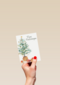 Kerstkaart klassiek kerstboom cadeautjes