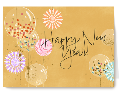 Happy New Year Ballonnen