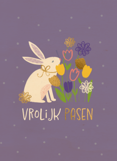 Pasen Konijn eieren paars