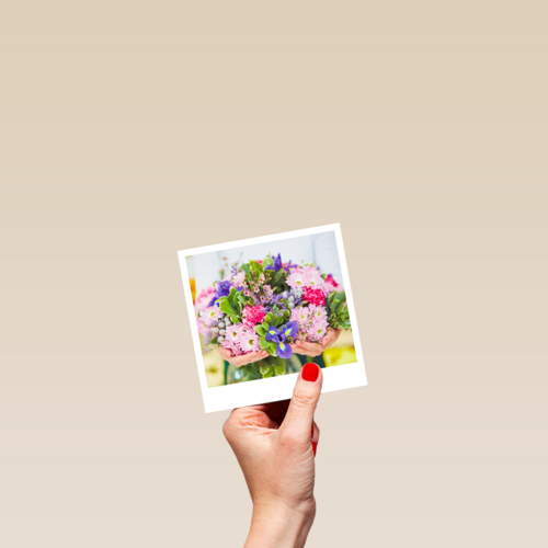 Felicitatiekaart mooi boeket met bloemen