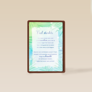 Sterktekaart Woorden schieten te kort More than words