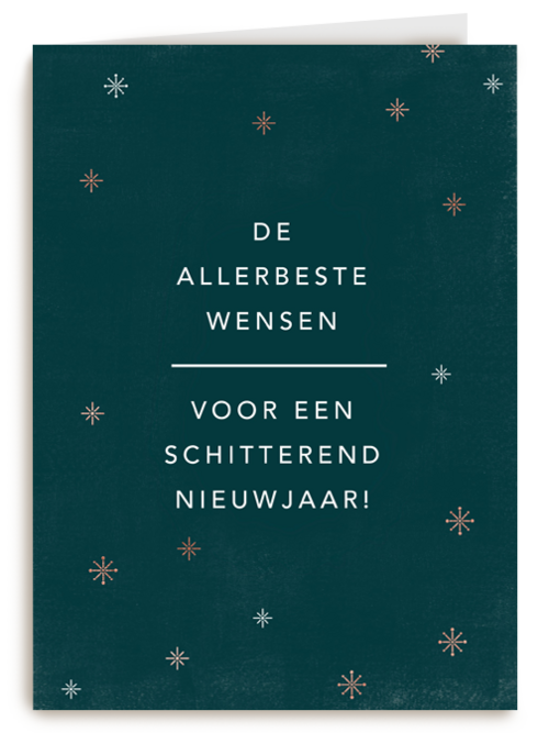 nieuwjaarskaart zakelijk voor een schitterend nieuwjaar