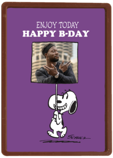 Peanuts Happy Bday Fotokaart