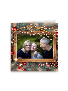 kerstkaart fotokaart fotoframe