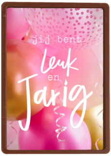 verjaardag kaart hip jij bent leuk en jarig