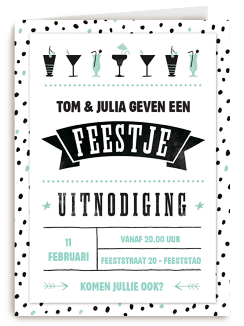 uitnodiging feest uitnodiging