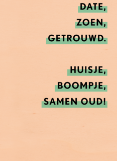Liefdeskaart huisje boompje samen oud