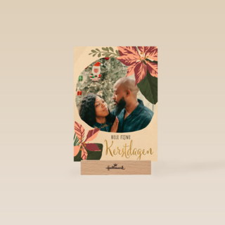 Kerstkaart fotokaart kerstster