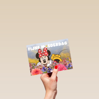 Moederdag kaart Minnie Mouse