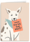 Moederdagkaart hond met mom you are the best