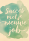 watercolor succes met je nieuwe baan