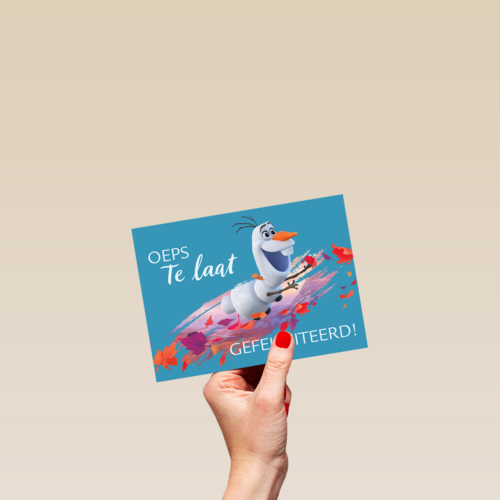 oeps te late verjaardag van Olaf van Frozen