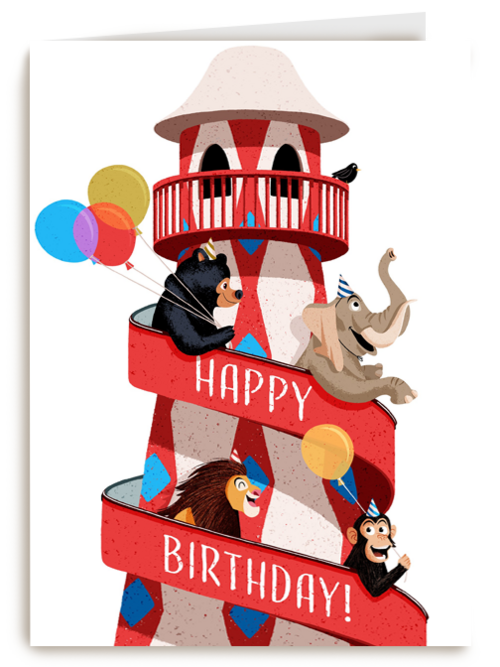 verjaardagskaart jongen meisje tiener happy birthday folio