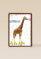 hoera met deze giraffe met confetti