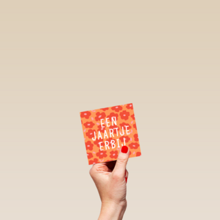 verjaardag kaart vrouw een jaartje erbij