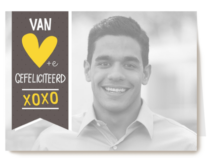 gefeliciteerd met xoxo